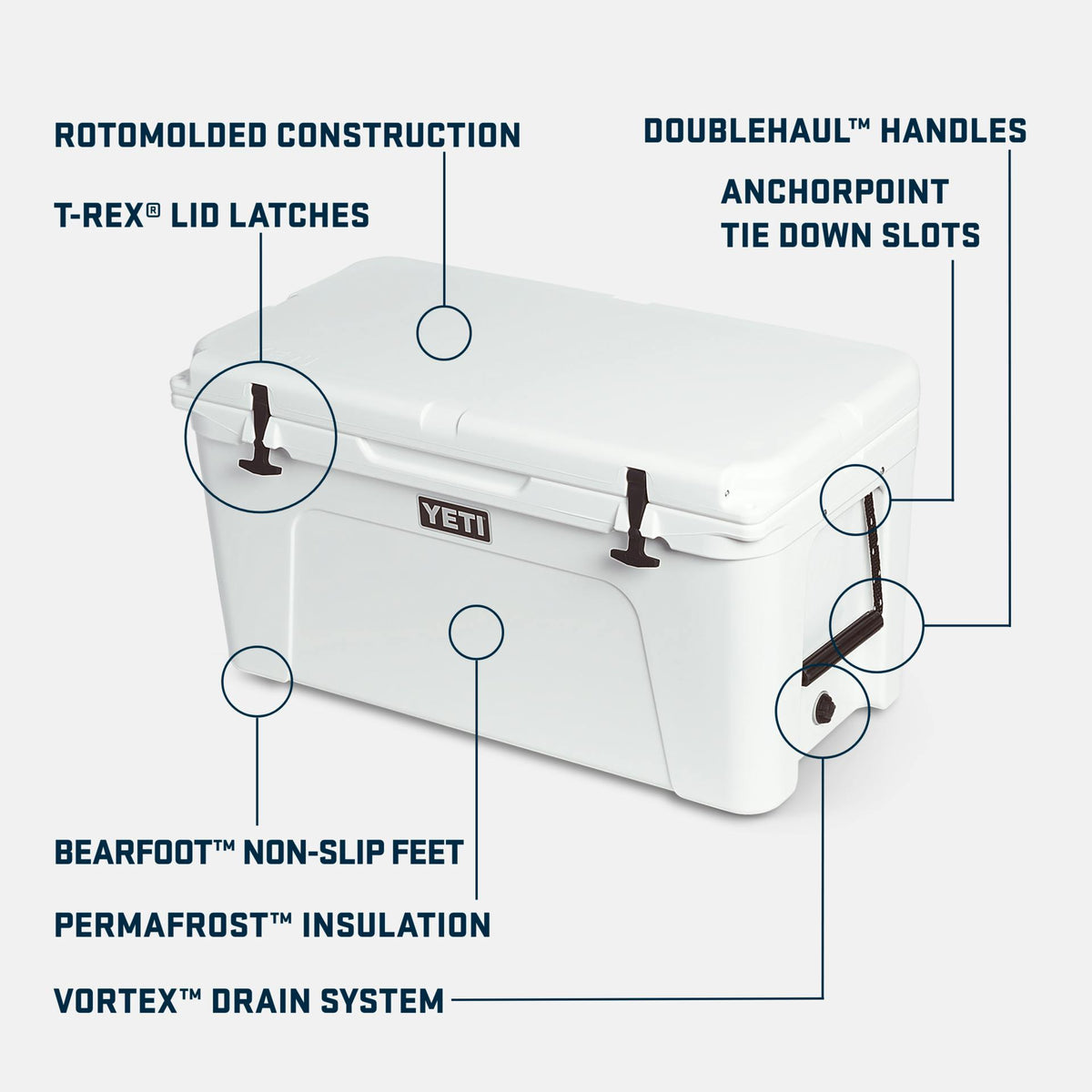 Tundra 75 Hard Cooler White product photo 2