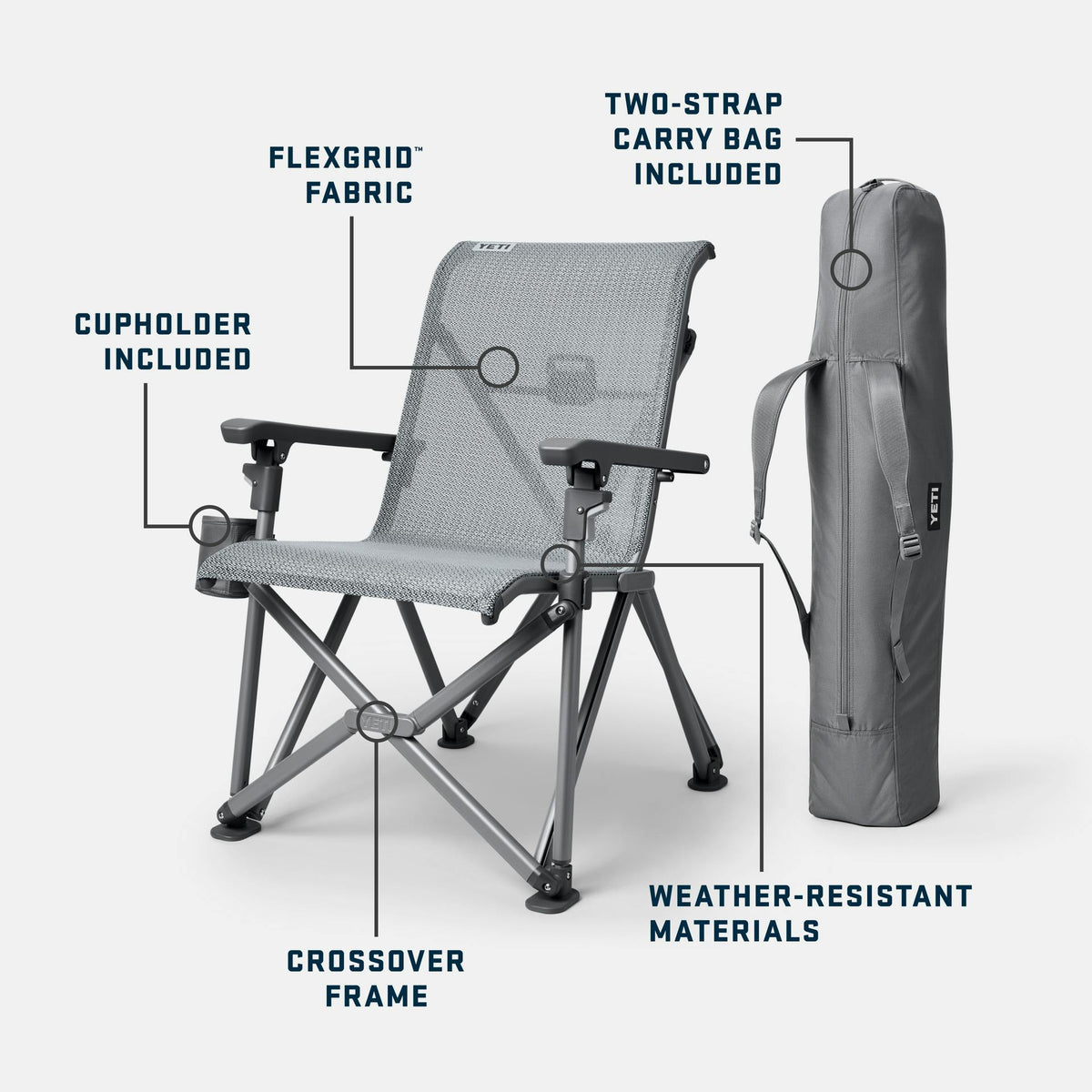 Trailhead Camp Chair Charcoal product photo 2