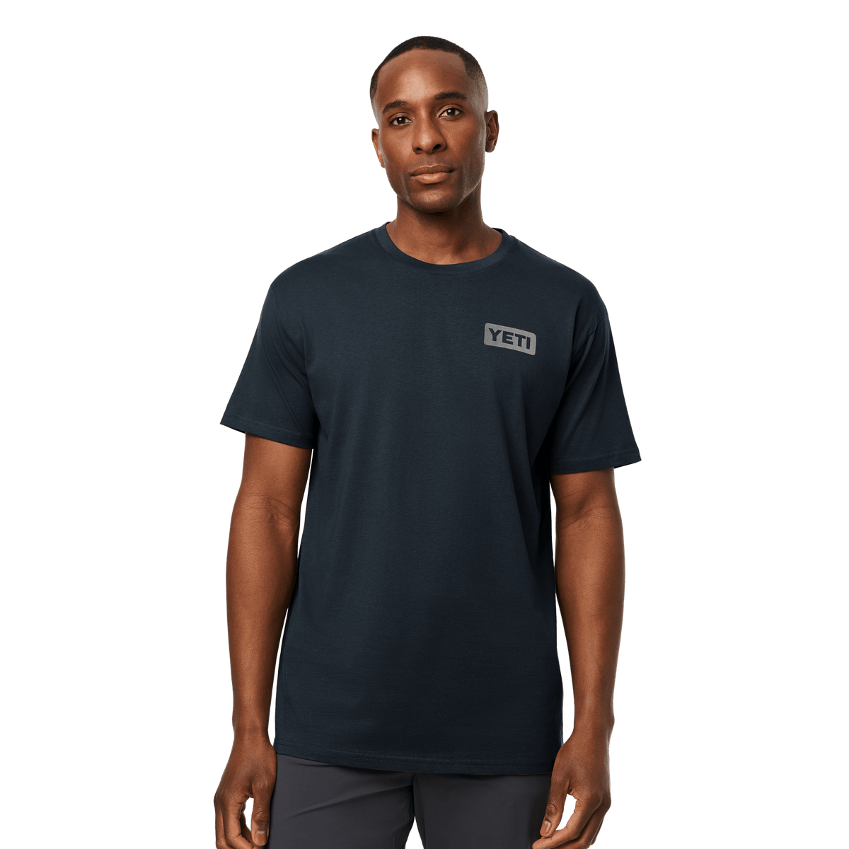 YETI Logo Badge Short Sleeve T-Shirt Navy product photo 3
