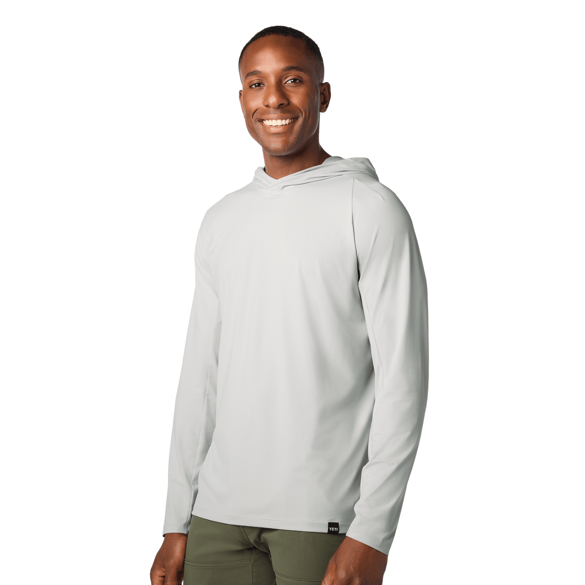 Hooded Ultra Lightweight Sunshirt Light Gray product photo 2