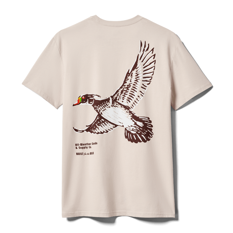 Painted Duck Short Sleeve T-Shirt Bone product photo 1