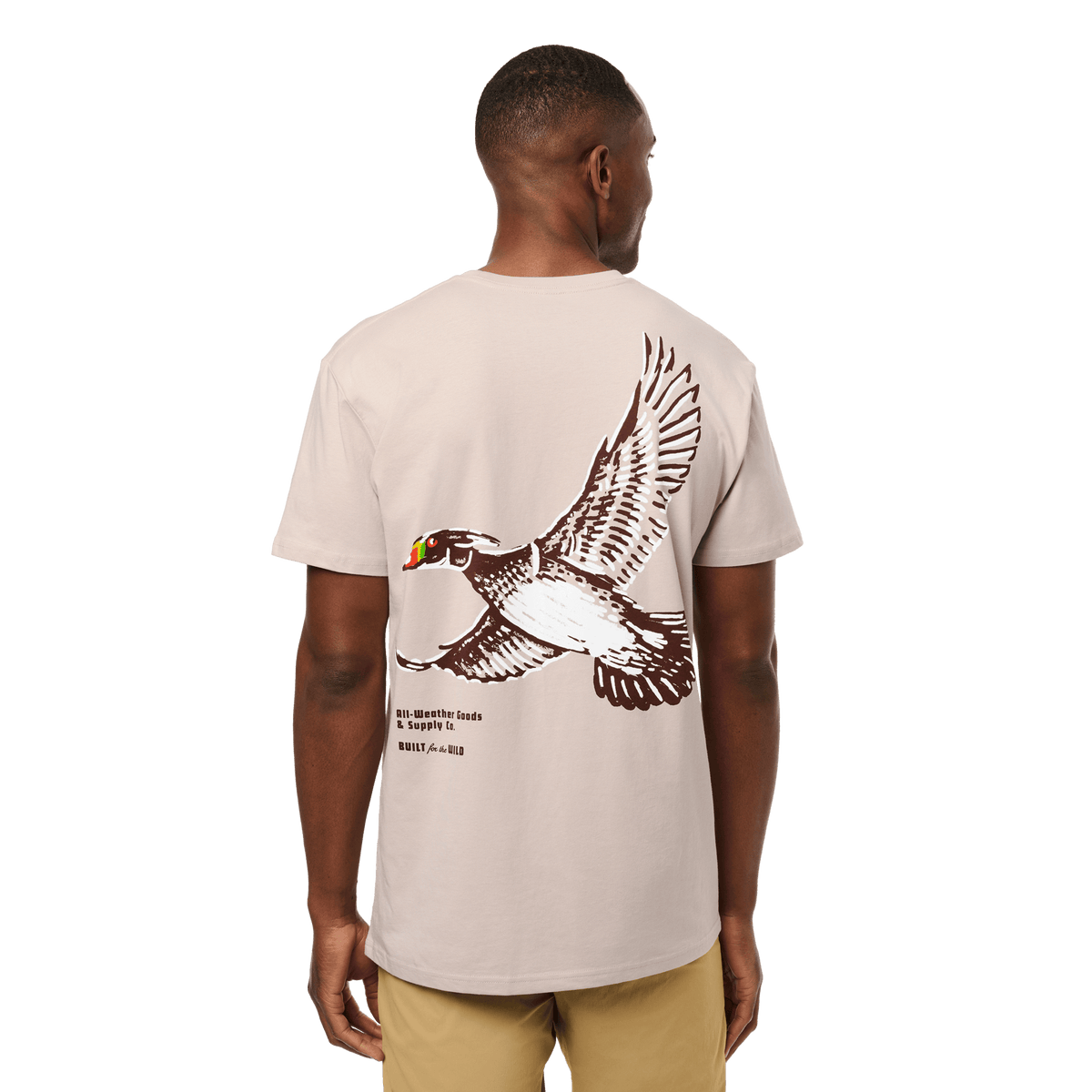 Painted Duck Short Sleeve T-Shirt Bone product photo 4