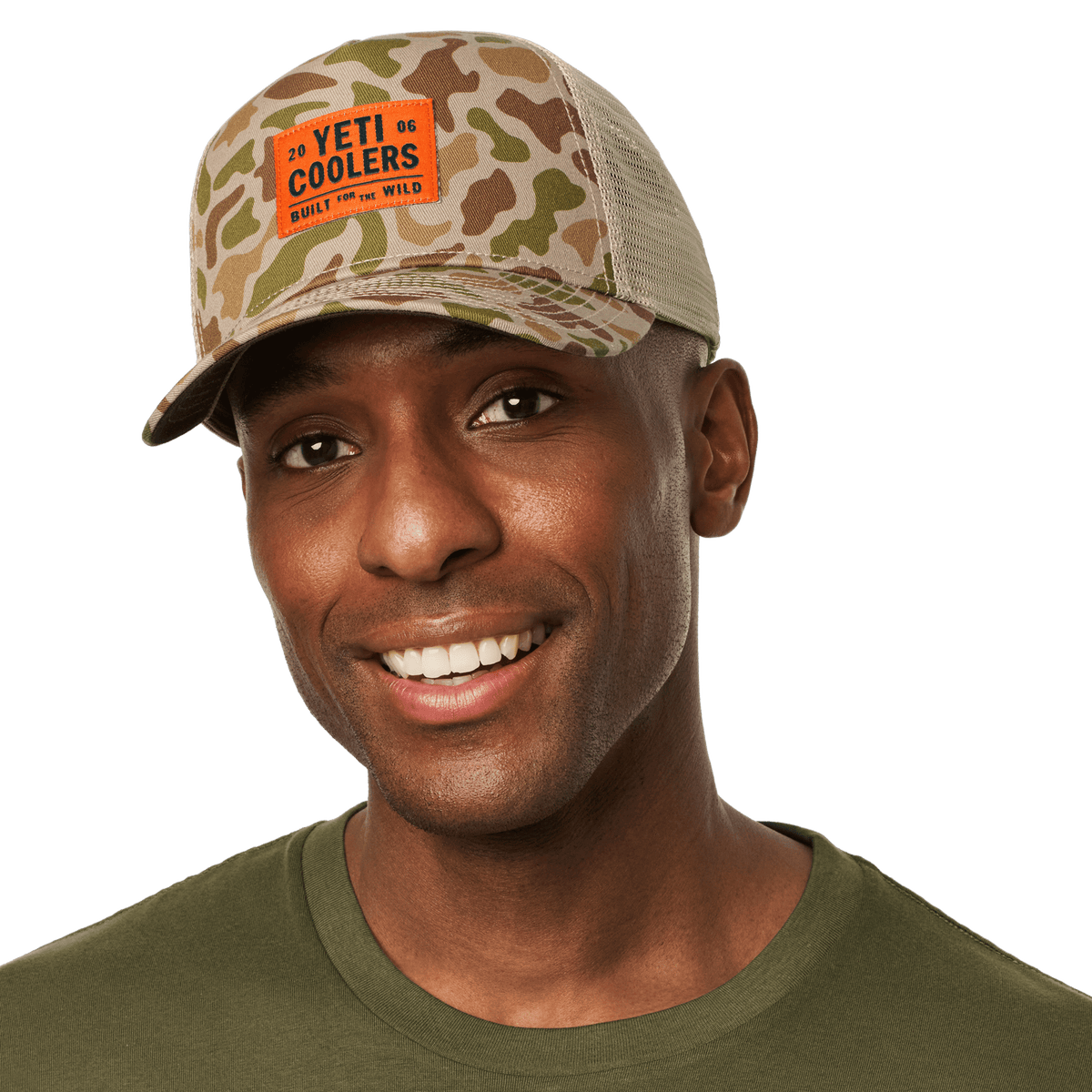 YETI Coolers Camo Trucker Hat Brown/Camo product photo 5