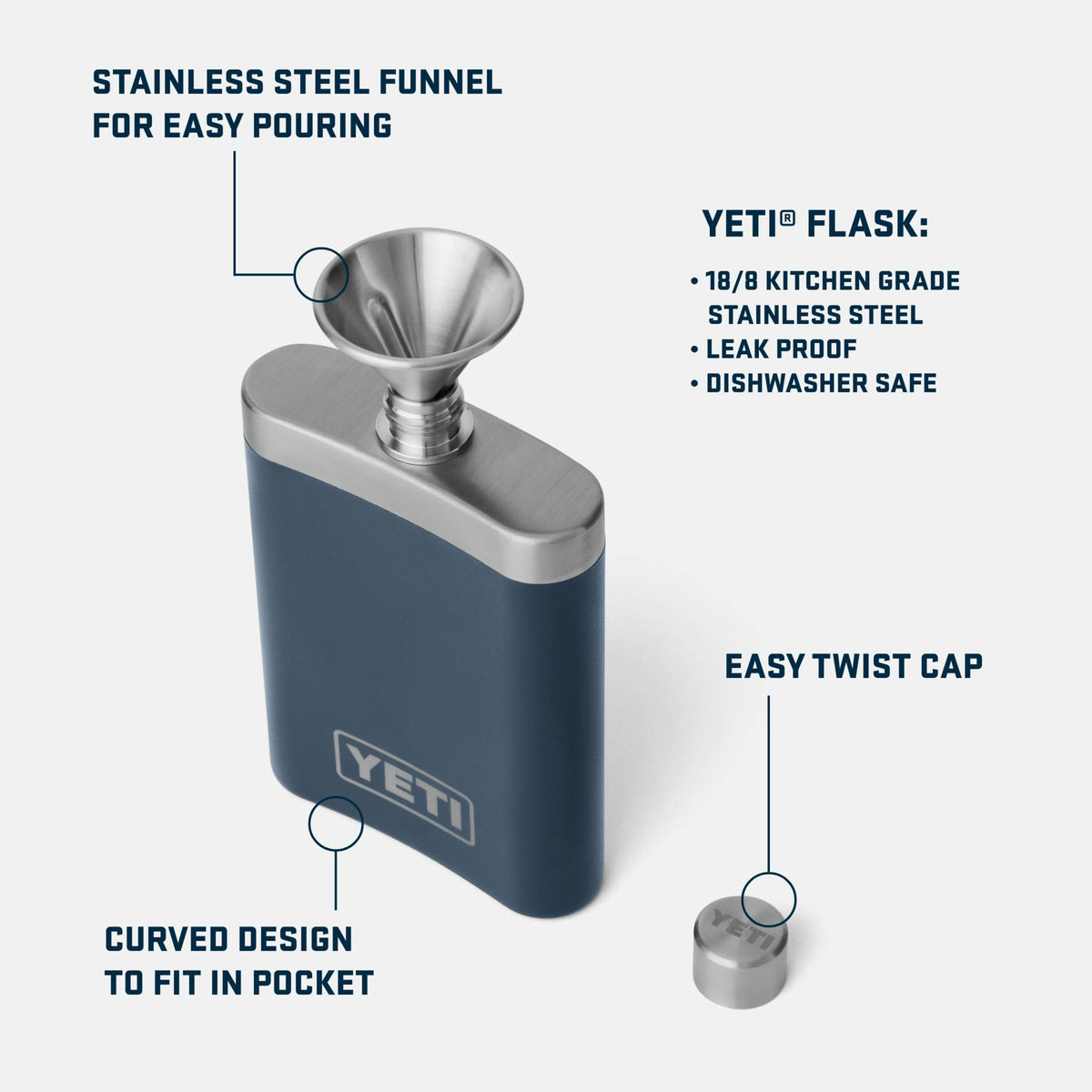 YETI Flask Upland Bird King Crab Orange product photo 3