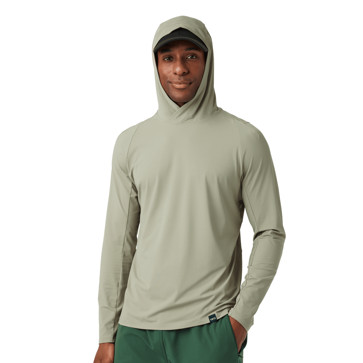 Hooded Ultra Lightweight Sunshirt Khaki product photo 10
